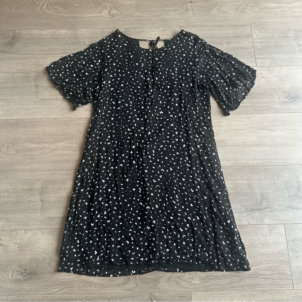 EUC Cloth & Stone black & white mini dress - size medium